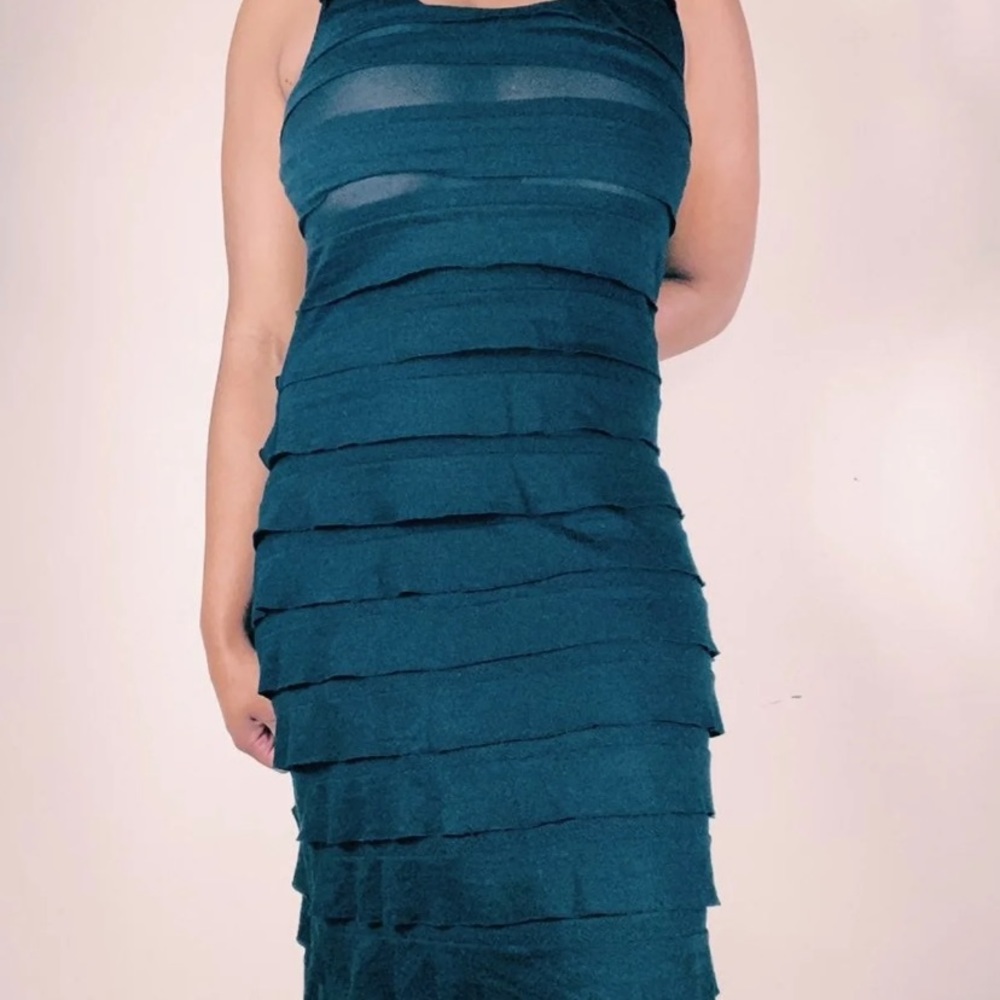 Max Studio long ruffled dress